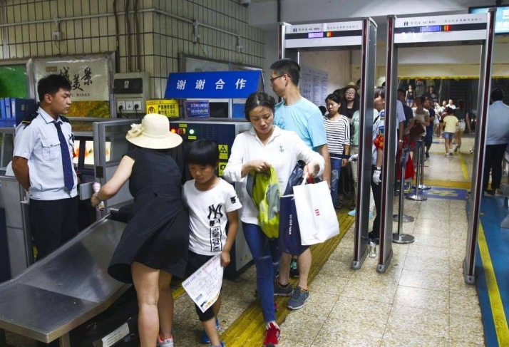 通道式x光安檢機(jī)在車站