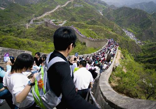 長(zhǎng)城人山人海