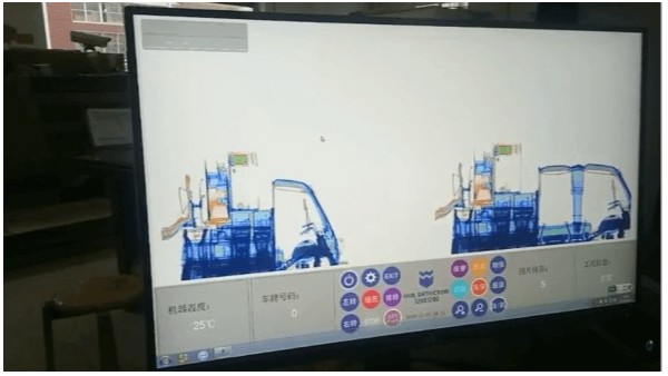 貨車通過x光安檢機(jī)是什么樣子的？
